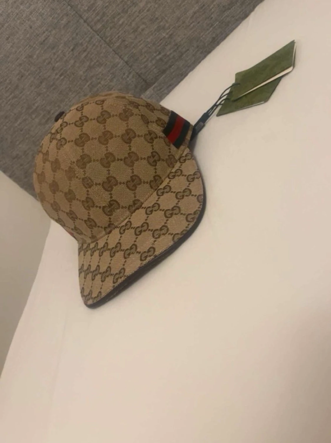 Gucci beige GG keps med logomönster - 2