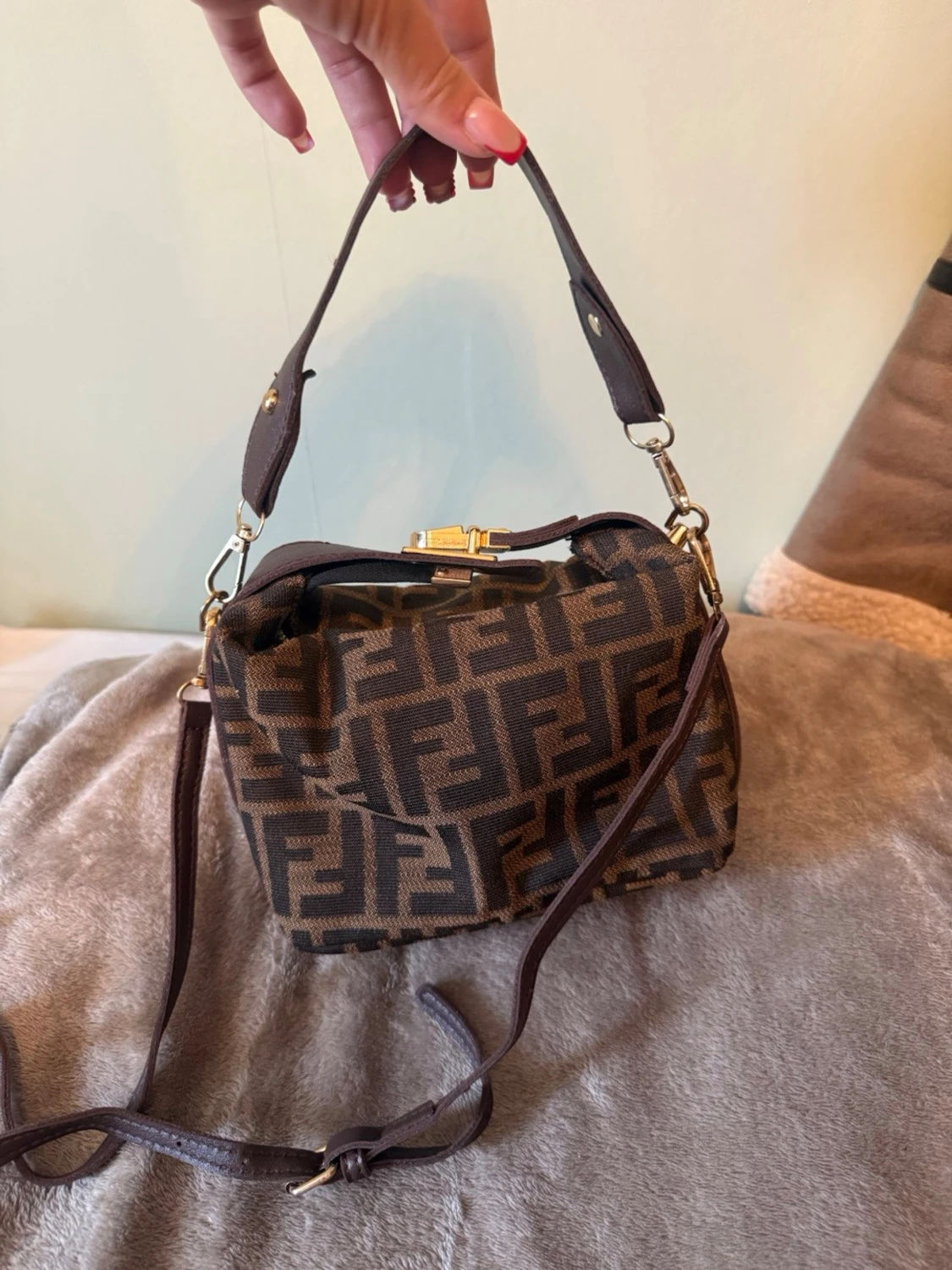 Brun Fendi handväska - 1