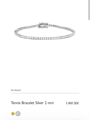 Tennisarmband i silver 2 mm - Helt nytt tennisarmband från ANI jewellery. Originalpris är 1400kr. I storlek 17