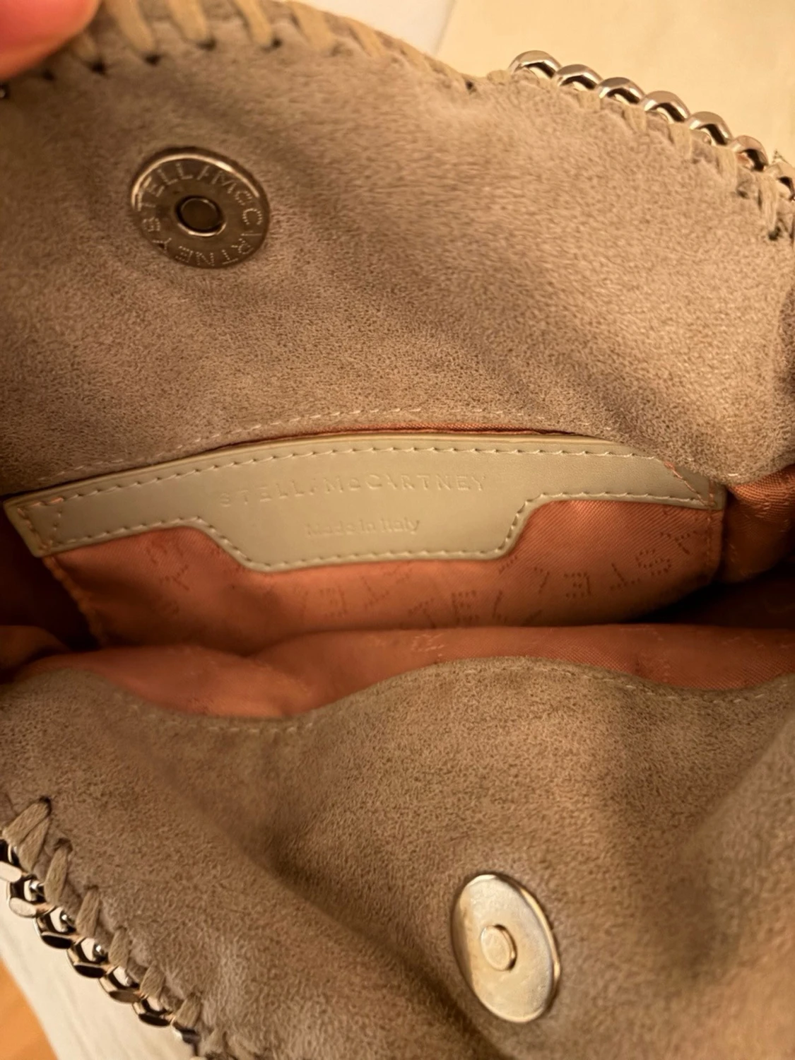 Grå Stella McCartney Falabella väska tiny - 3