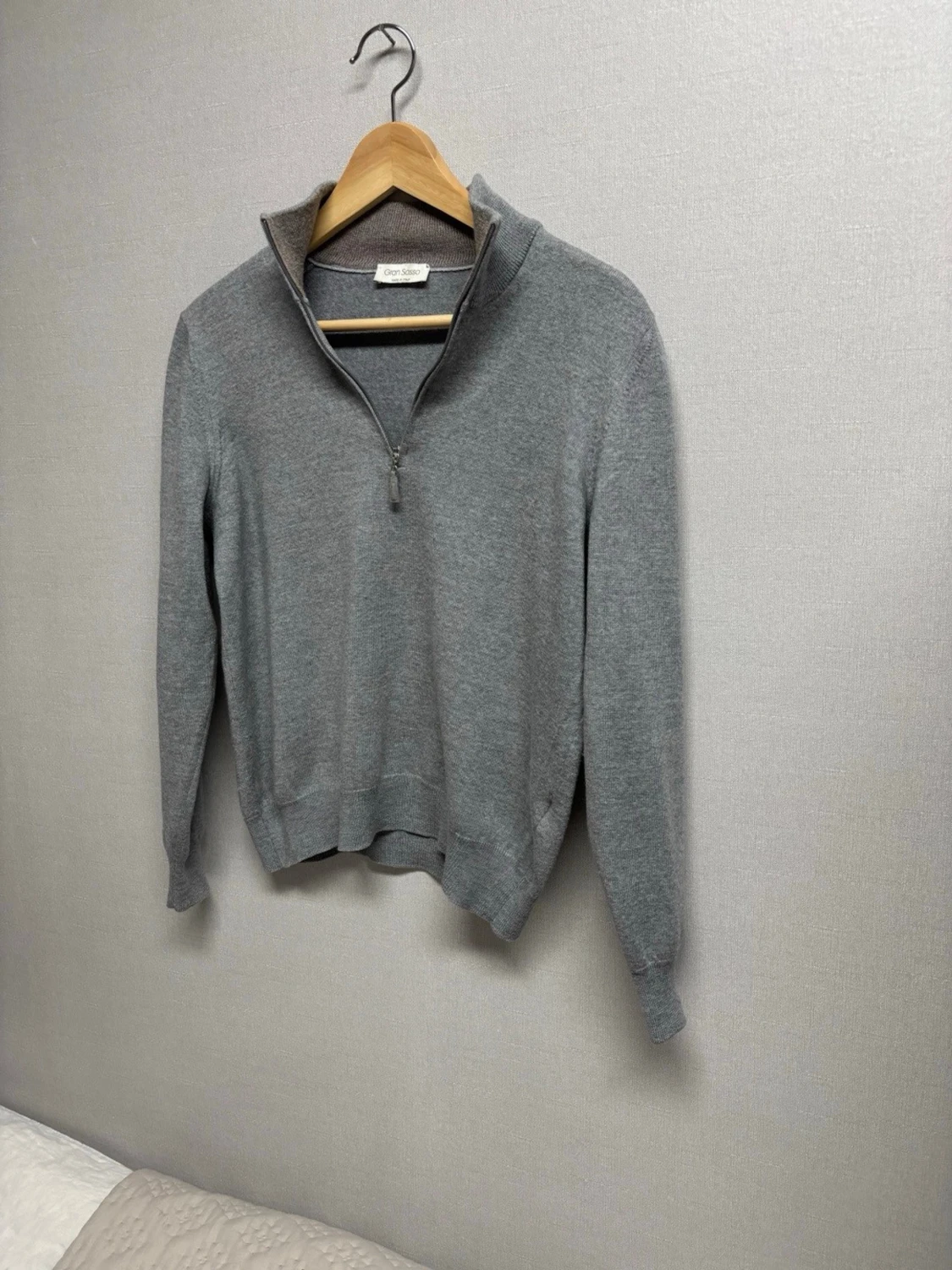 Grå halfzip från Gran Sasso