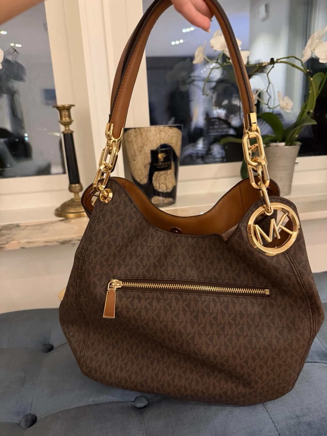 Brun Michael Kors handväska - 2