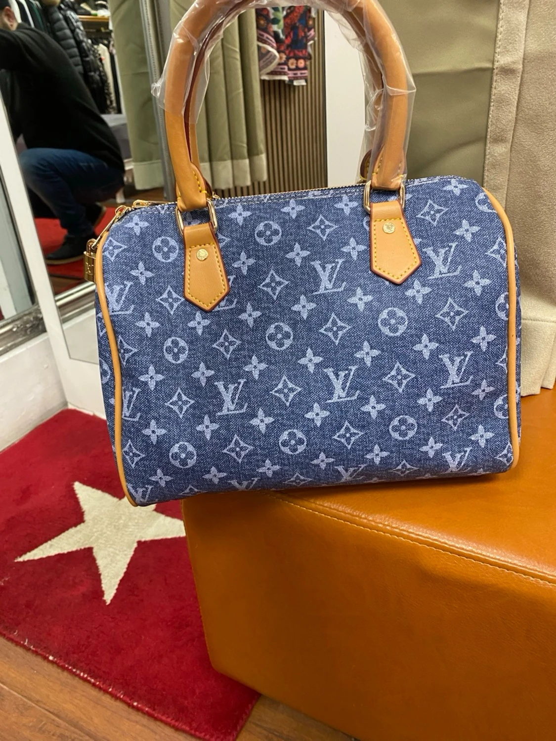 Matcha blå handväska - 1