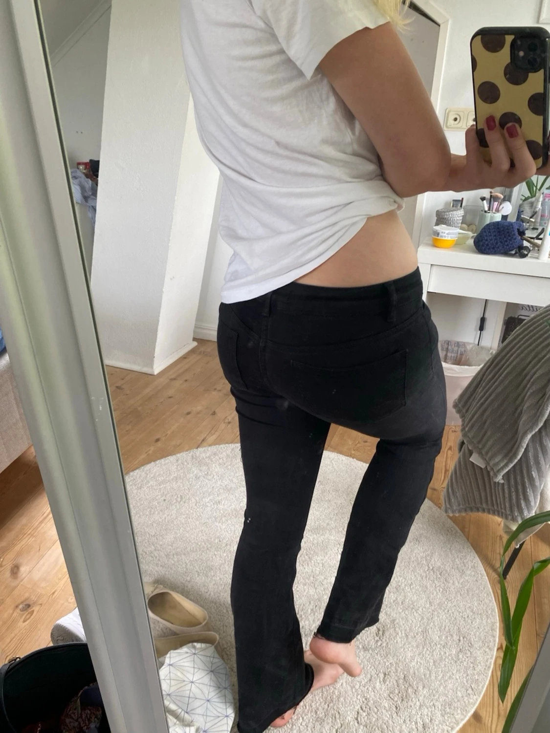 Svarta bootcut från lindex - 1