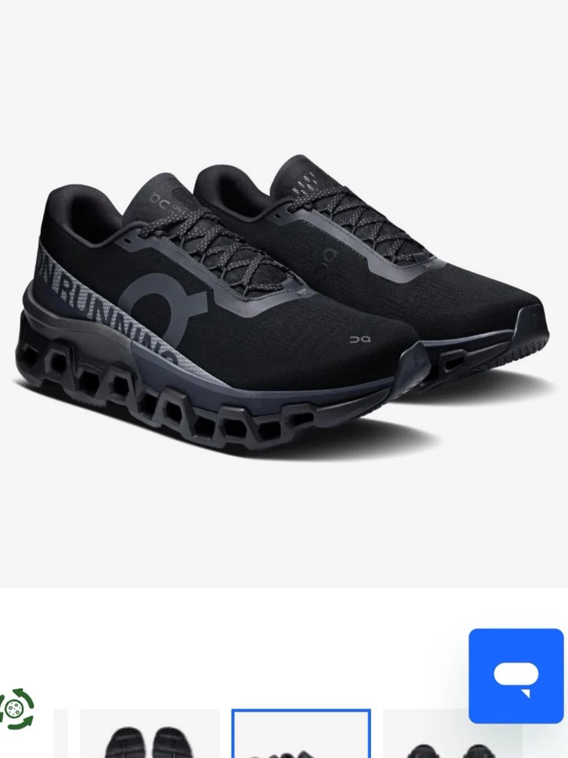 On Cloudmonster svarta sneakers