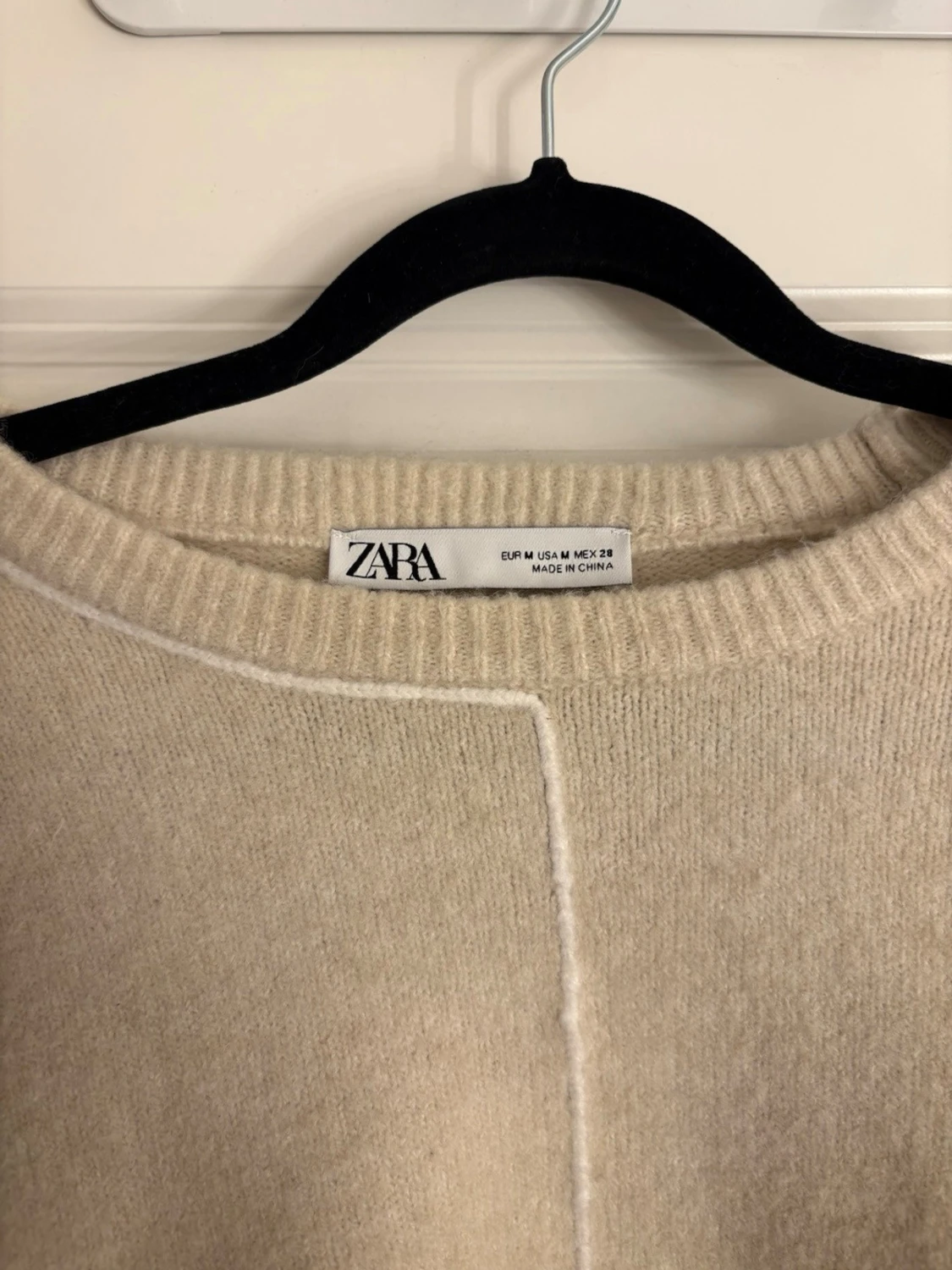 Beige stickad tröja från ZARA - 2