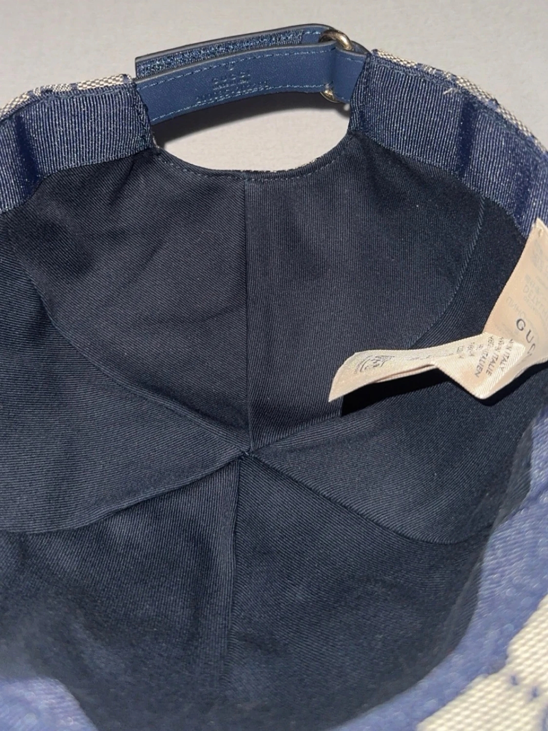 Gucci beige keps med GG-mönster - 6