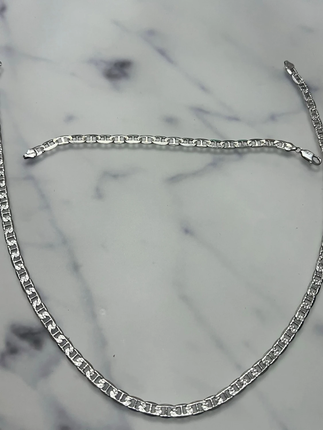 halsband+ armband i silver stämplad 925, 100% akta - 1