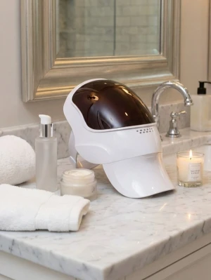 LED Ansiktsmask – Spa-känsla hemma ✨ - Ge dig själv en lugn stund i vardagen 💆‍♀️ Denna LED-ansiktsmask hjälper dig att skapa en avslappnande hudvårdsrutin hemma – perfekt efter en lång dag.  7 våglängder för bästa möjliga behandling Rött ljus, 630 nm Blått ljus, 460 nm Grönt ljus, 520 nm Cyan ljus, 520 nm och 460 nm Lila ljus, 630 nm och 460 nm Gult ljus, 520 nm och 630 nm Vitt ljus, 460 nm, 520 nm och 630 nm  Smidig och bekväm design som täcker ansiktet och ger en lyxig spa-känsla i ditt eget badrum. Använd medan du kopplar av, lyssna