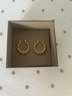 Örhängen  - Säljer ett par snygga örhängen ojämn struktur som ger en unik look. Perfekta för dig som vill ha något trendigt och stilrent. 