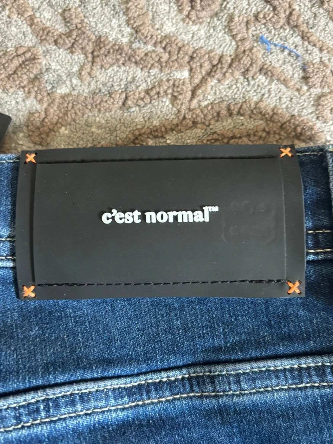 Blå raka jeans från C’est normal’ - 3