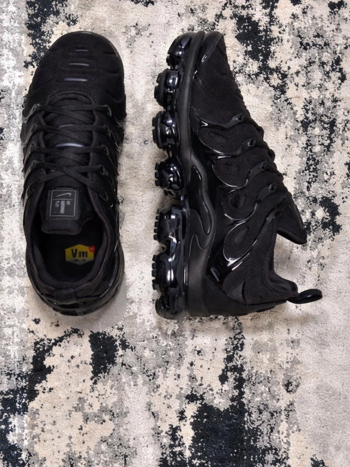 Svarta Nike Air VaporMax Plus sneakers