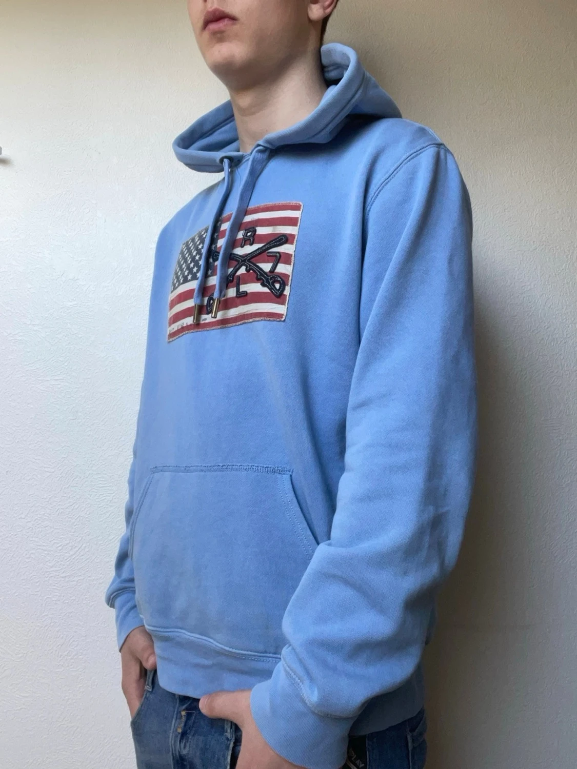 Blå hoodie från Ralph Lauren - 1