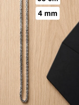 Silverpläterat kedjehalsband 58cm - Snyggt silverpläterat 58 cm kedjehalsband. Kedjan har ett unikt och stilrent intryck.