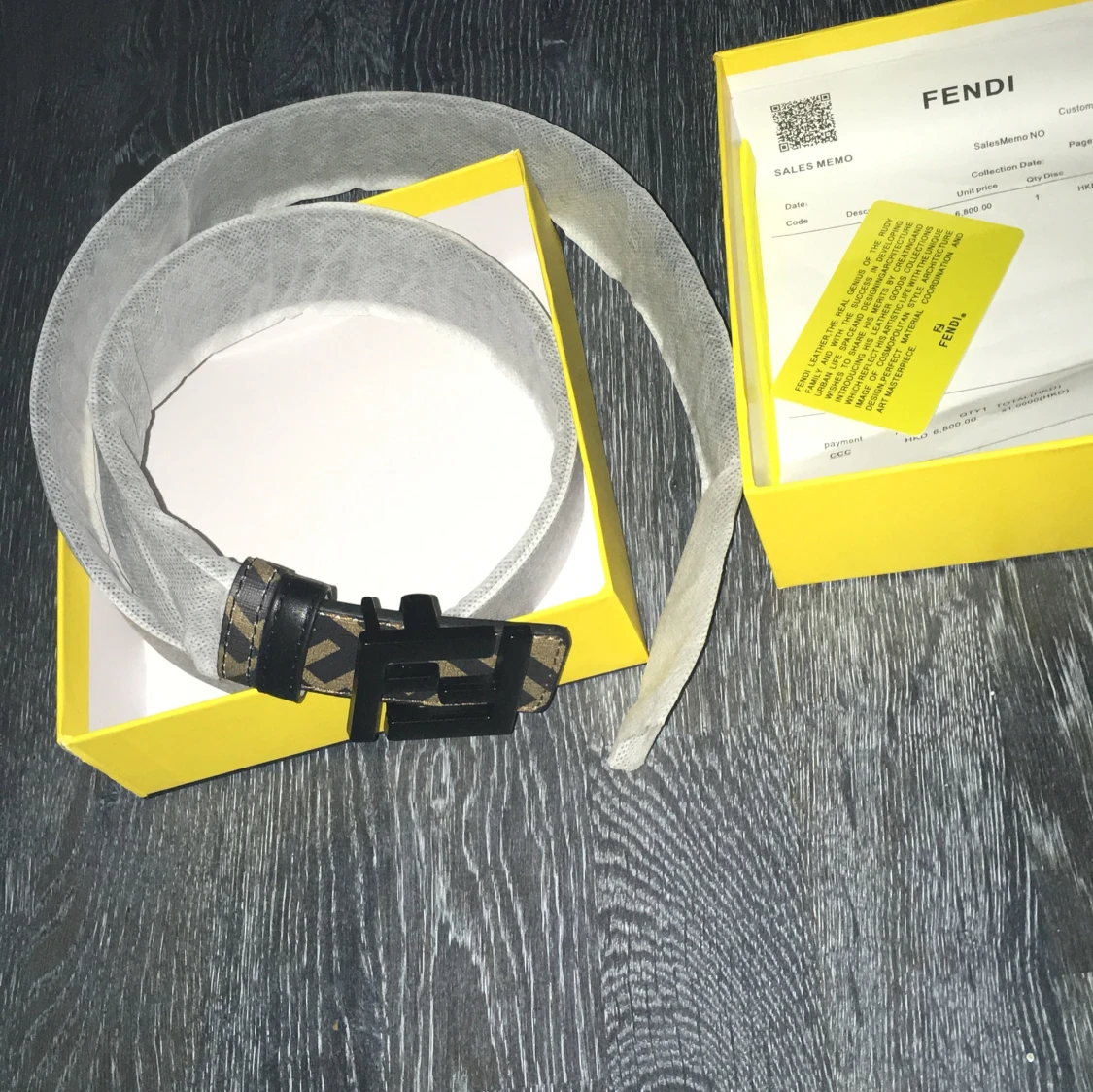 Fendi bälte med FF-logo - 1