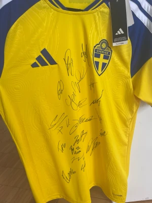 Signerad Sverige tröja - Signerad Sverige tröja, från öppen träning på strawberry arena 28 maj 2026, skriv vid intresse och frågor 