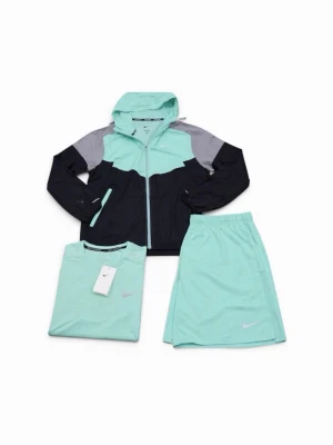 Nike Miller Running Set 💚 | Windbreaker + Shorts + Tee | Size S - Clean Nike Miller 3-piece running set in mint green colorway. Includes windbreaker, shorts & performance tee. Lightweight, breathable and perfect for running, gym or everyday sporty fits.  ✔️ Size S ✔️ Full 3-piece set ✔️ Dri-FIT material ✔️ Reflective details ✔️ Brand new condition  📦 Fast shipping 💬 Open to offers & bundles