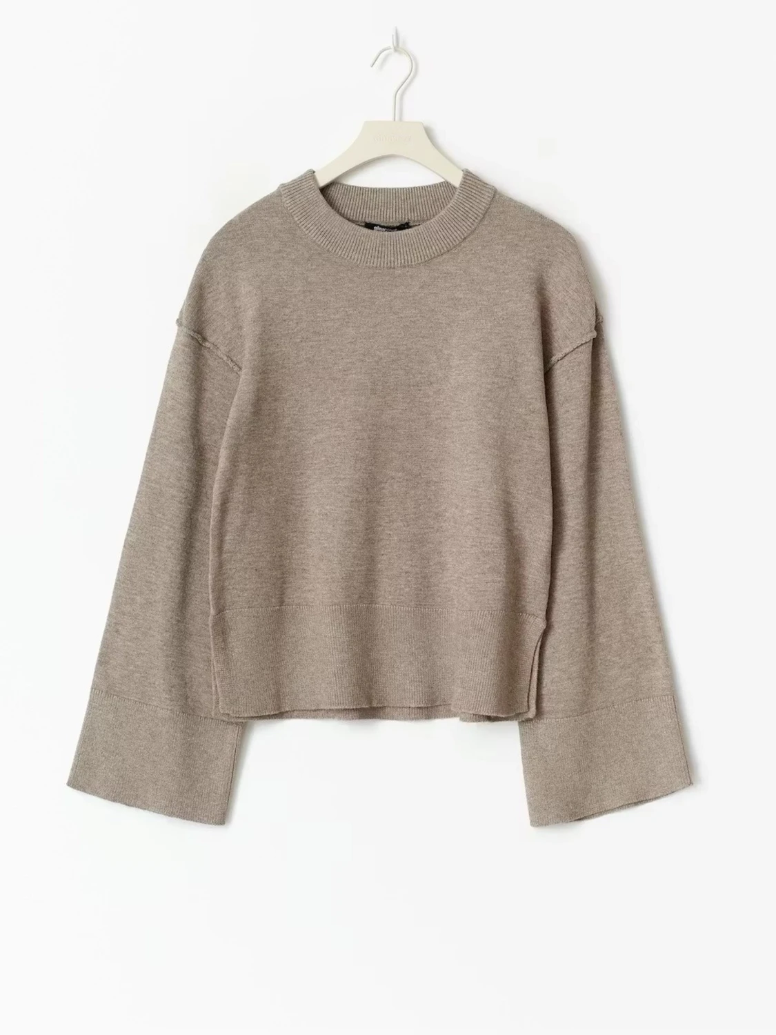 Beige stickad tröja - 2