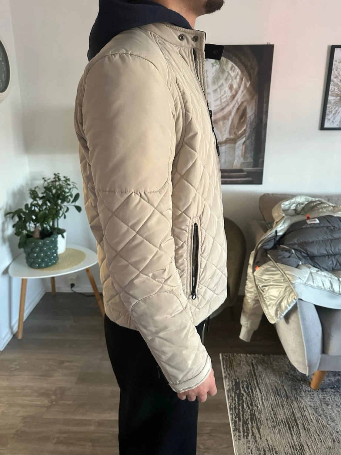 Beige quiltad jacka från Ripley - 3