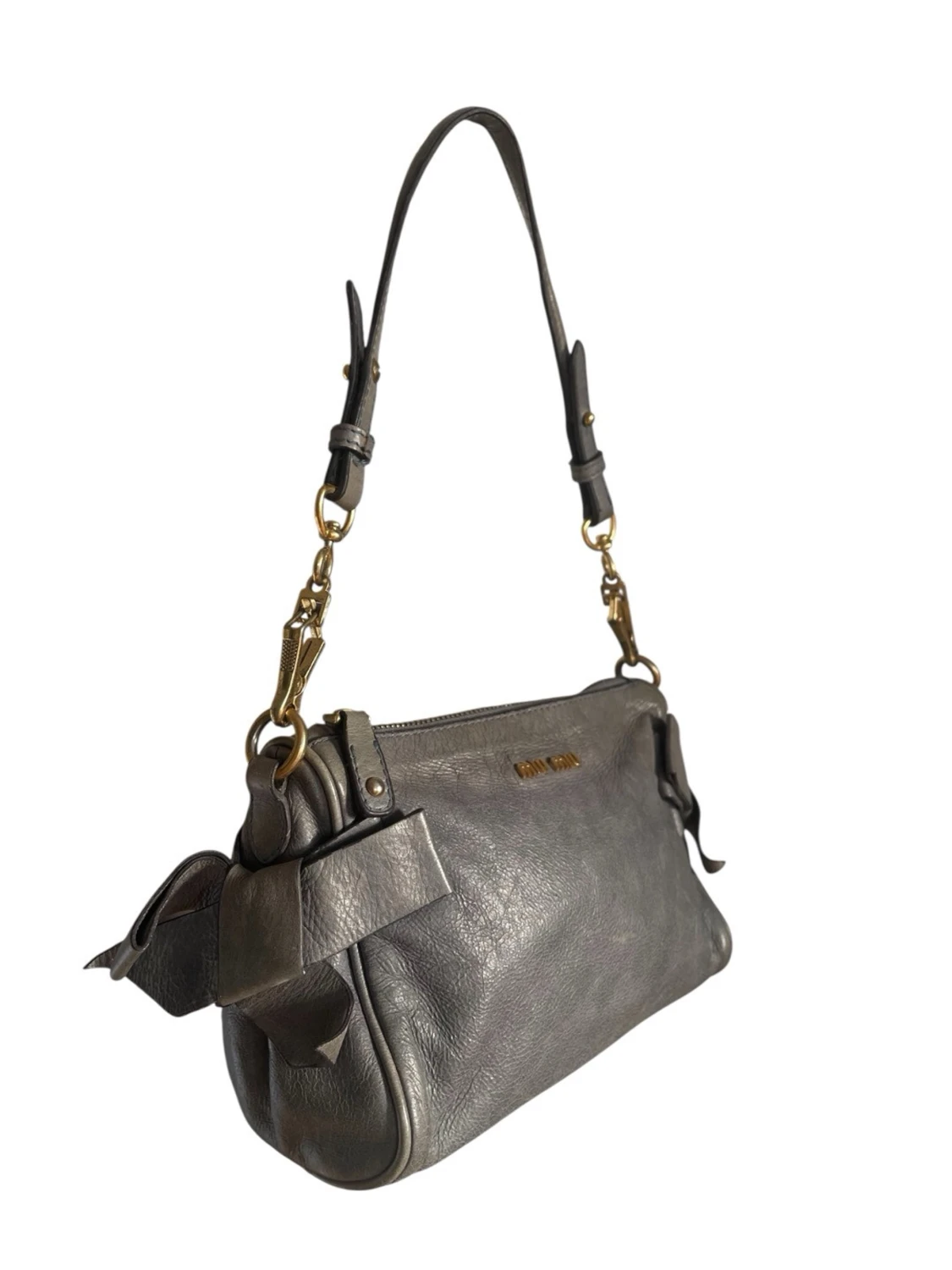Miu Miu Vitello Lux Axelremsväska  - 1