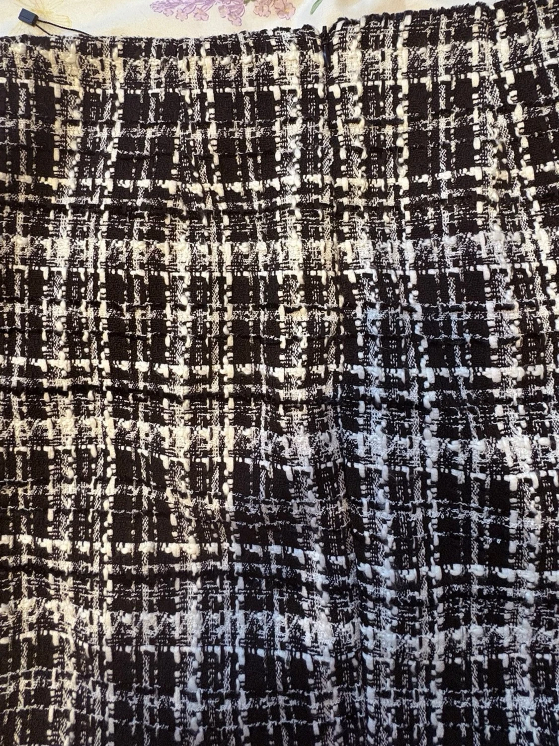 Svartvit rutig kortkjol - 1