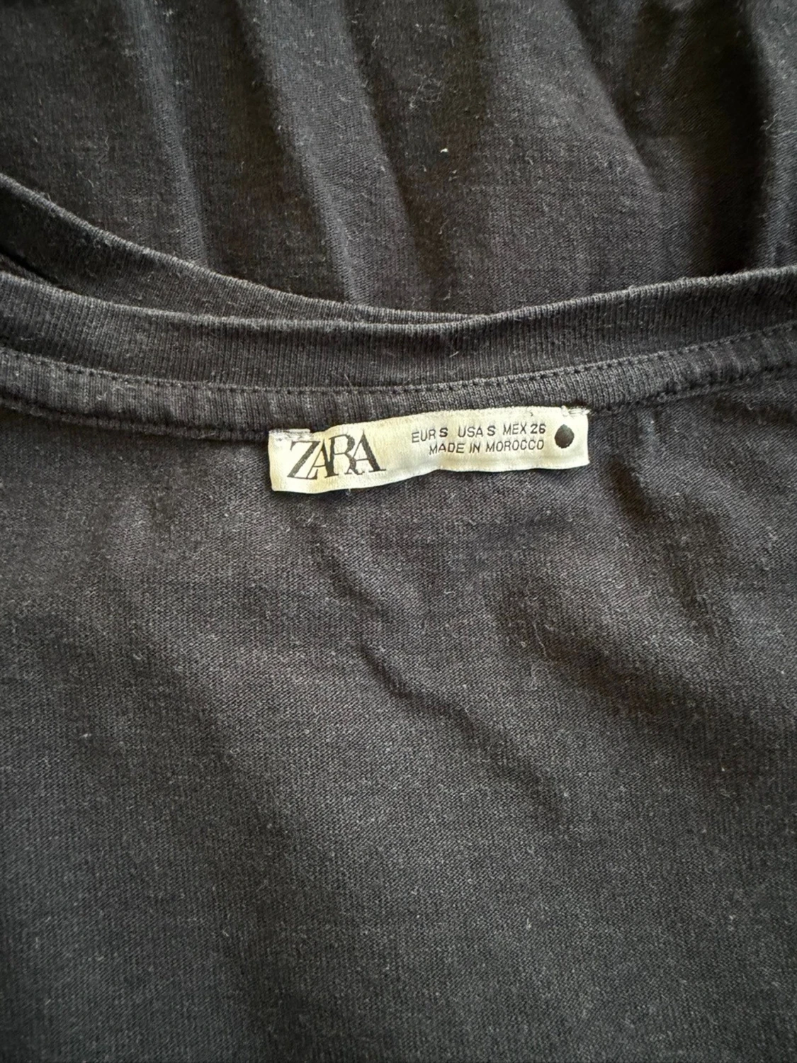 Svart volangtop från Zara - 1