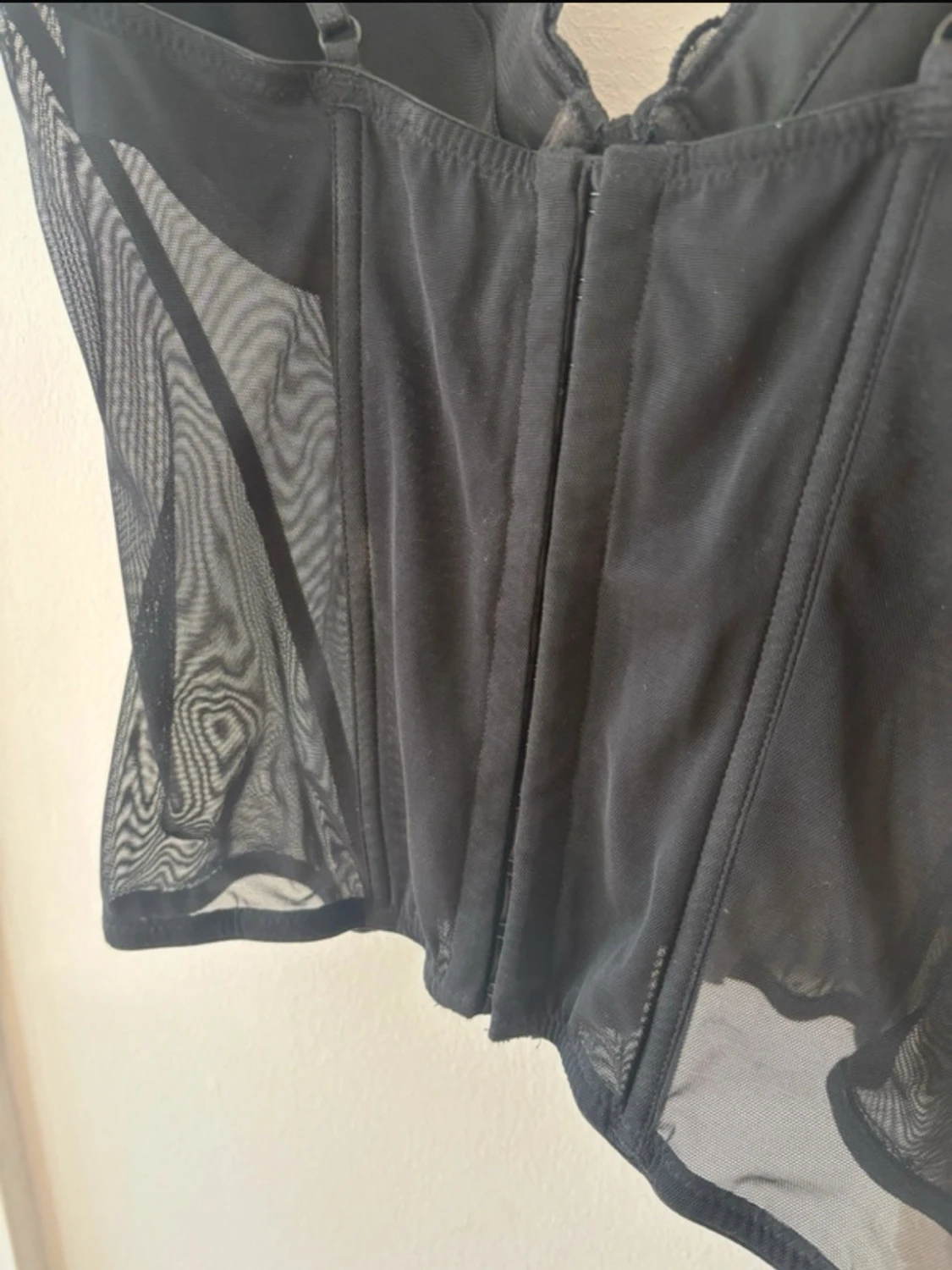 Svart paljett korsettopp - 2