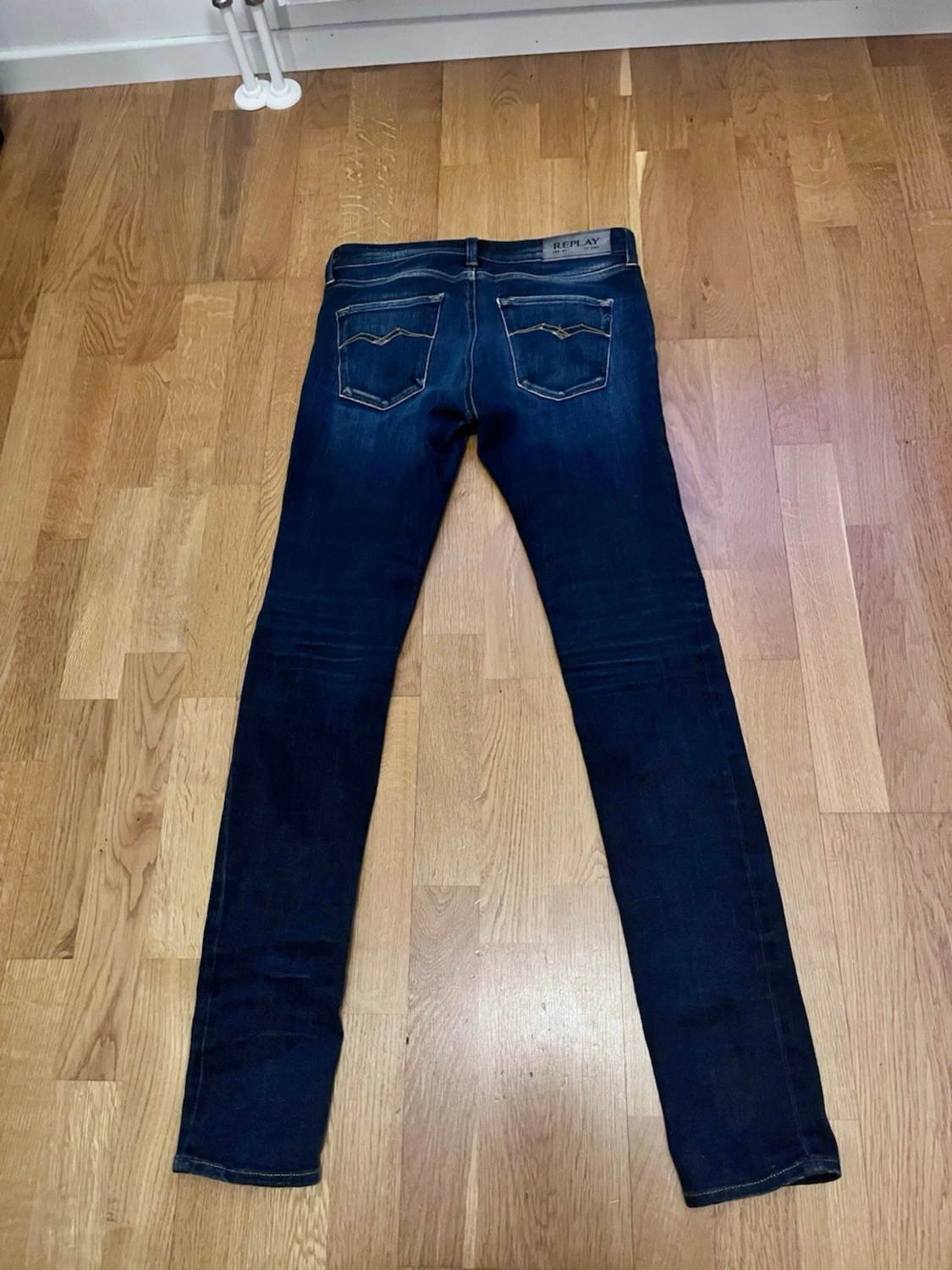 Mörkblå Replay jeans New Luz - 4