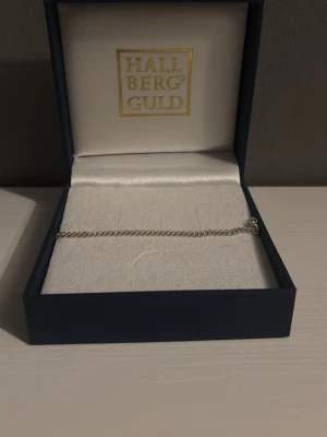 Silverfärgat armband Hallbergs Guld - Stilrent armband i silverfärg från Hallbergs Guld. Kedjan är tunn och elegant, perfekt för dig som gillar minimalistiska smycken. Kommer i original ask med logga. Passar till alla tillfällen och är lätt att matcha med andra accessoarer.