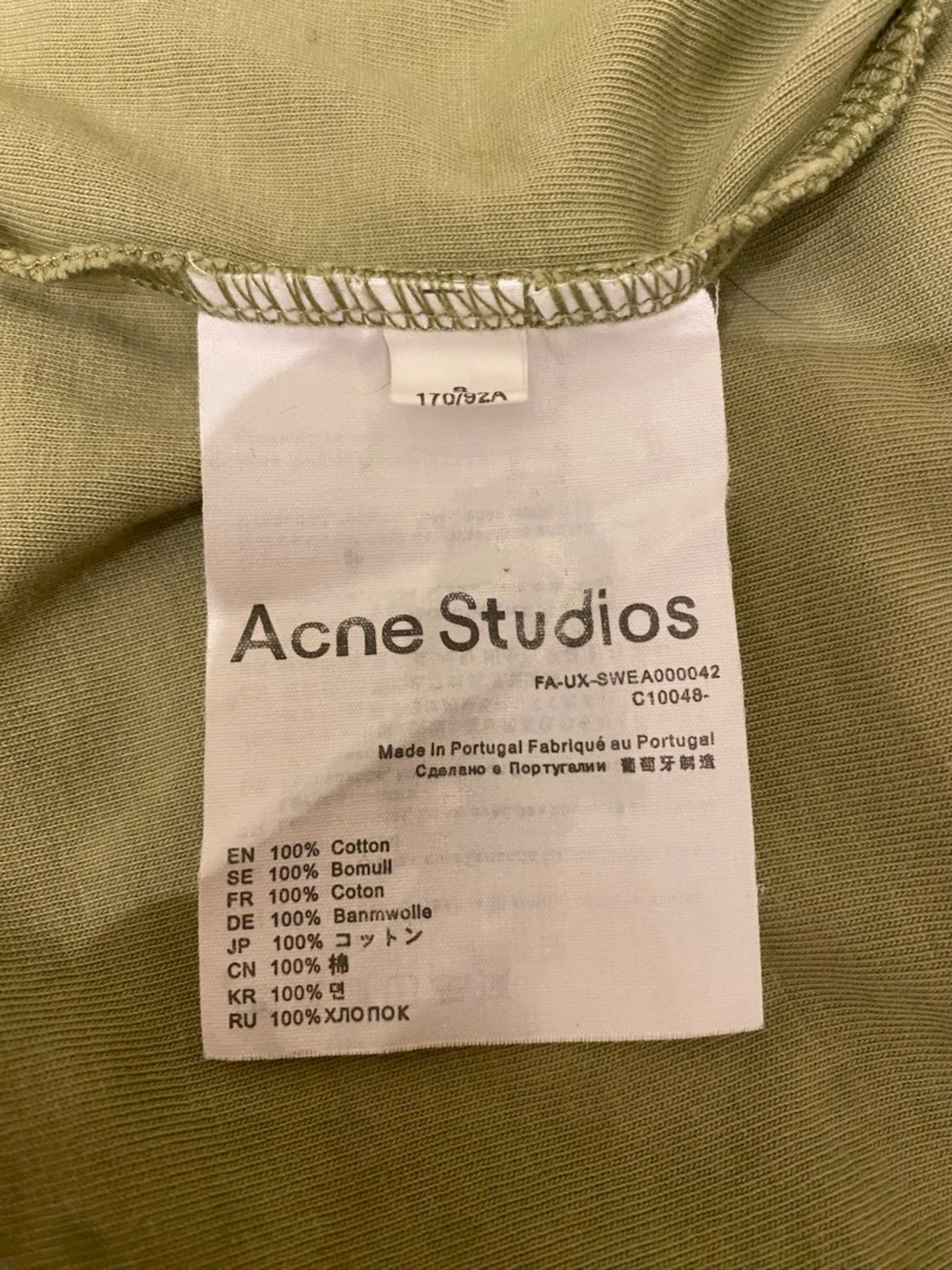 Grön långärmad t-shirt Acne Studios - 2