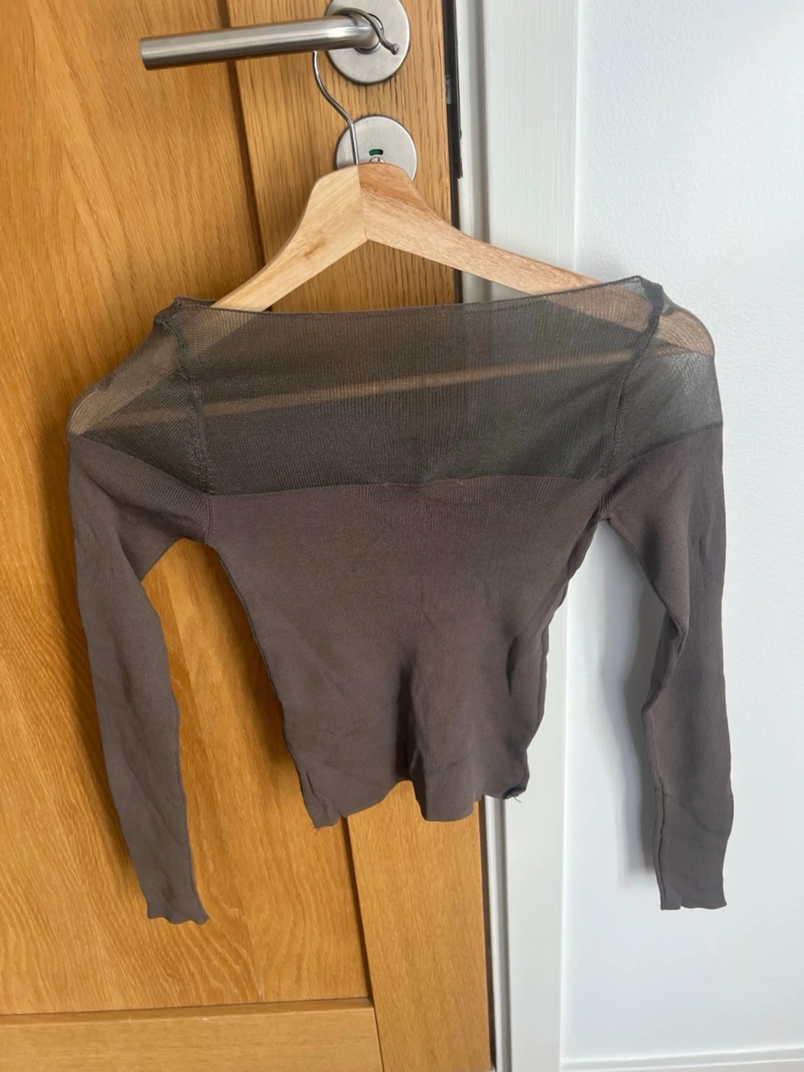 Brun mesh topp från Zara - 3