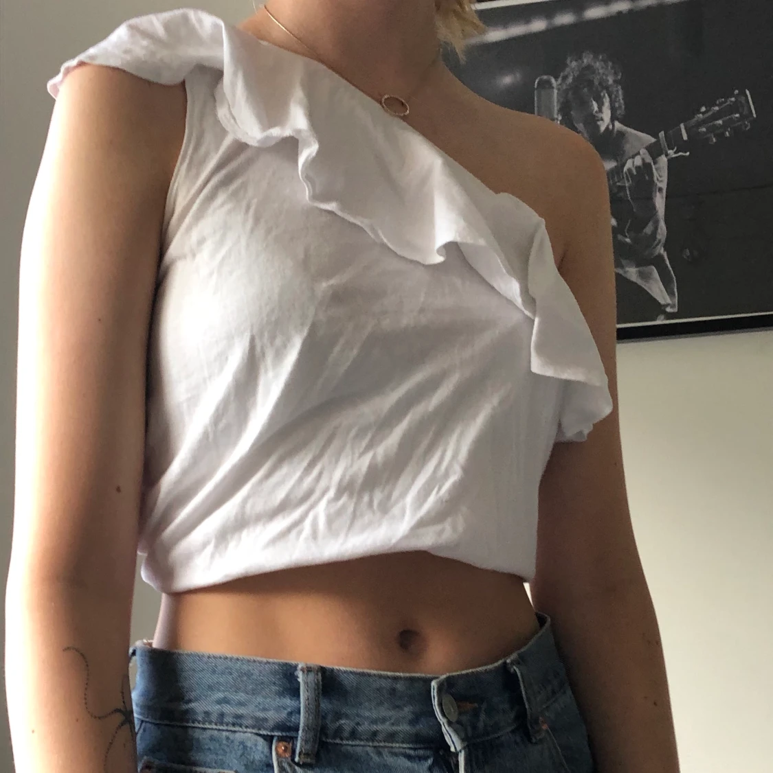 One-shoulder topp - 90