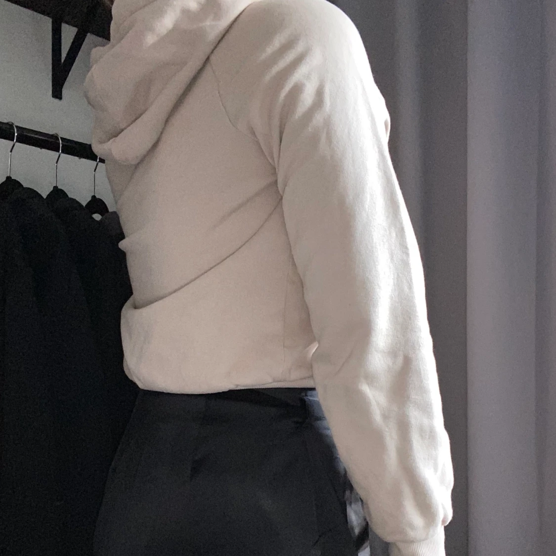 Beige hoodie storlek s  - 90