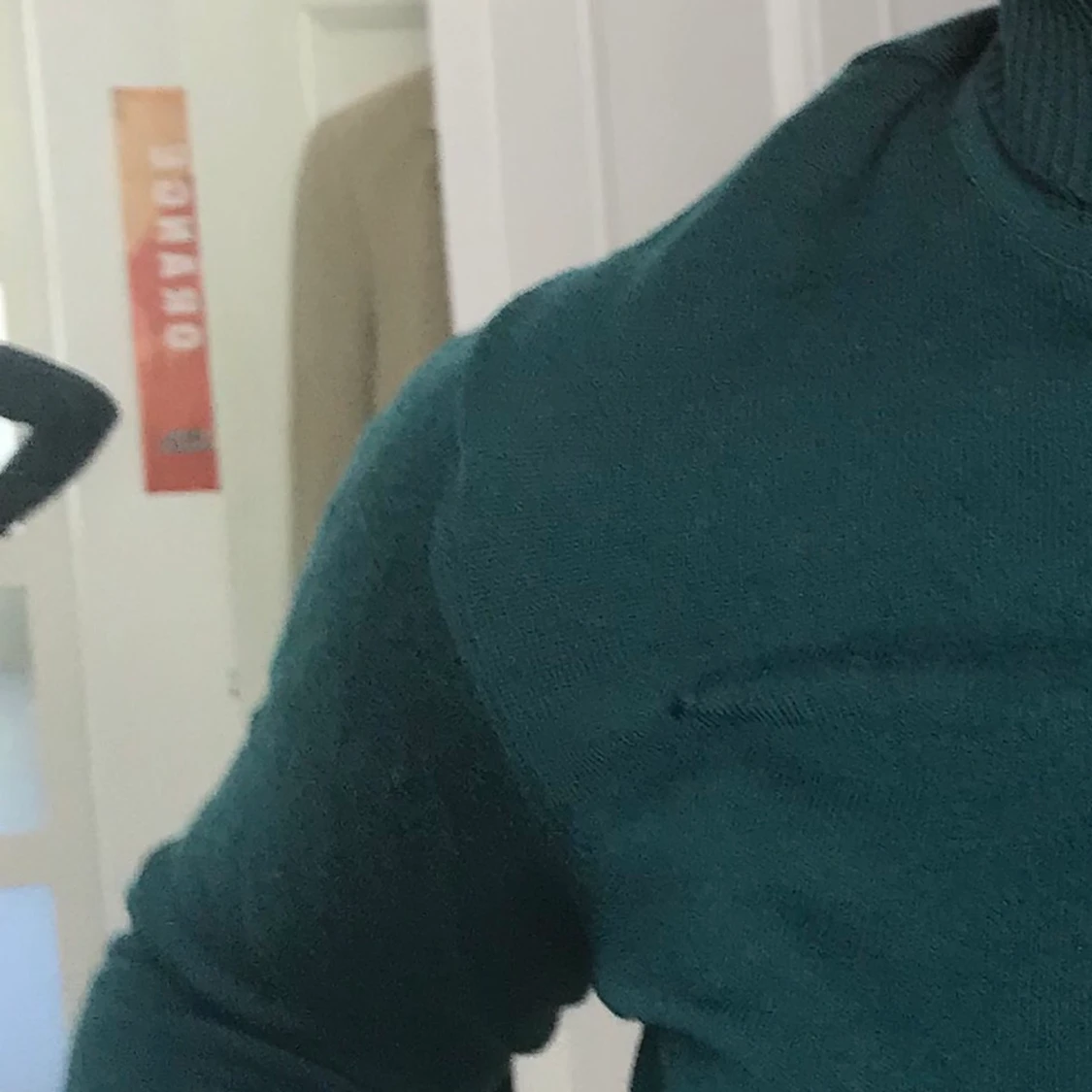 Härlig grön polotröja  - 90