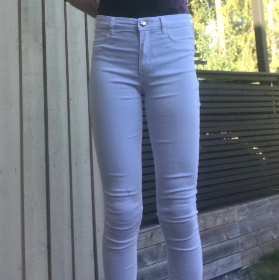Vita jeans från H&M