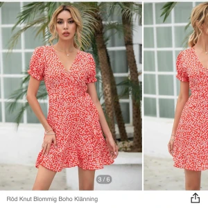 Klänning från Shein - Storlek M men är man en S funkar den nog också! Klänning från Shein, helt ny som inte är upptagen ur påsen! Råkade beställa 2 exakt likadana, ska behålla den ena men vill ju inte ha två! 100kr inkl frakt! 🌸