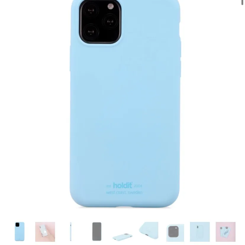 Säljer två styckna holdit skal i pastell blå och lila. Säljer pga. felköp. Passar till Iphone 11 Pro, 80kr styck eller båda för 150kr. Accessoarer.