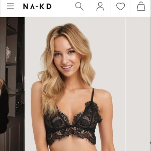 NA-KD spetsbh  - Otroligt fin spetsbh, så gott som ny. Säljer den då den tyvärr är för liten för mig. Endast provad ✨ lånade bilder från NA-KD’S hemsida. 130:- med frakt inräkat ☺️