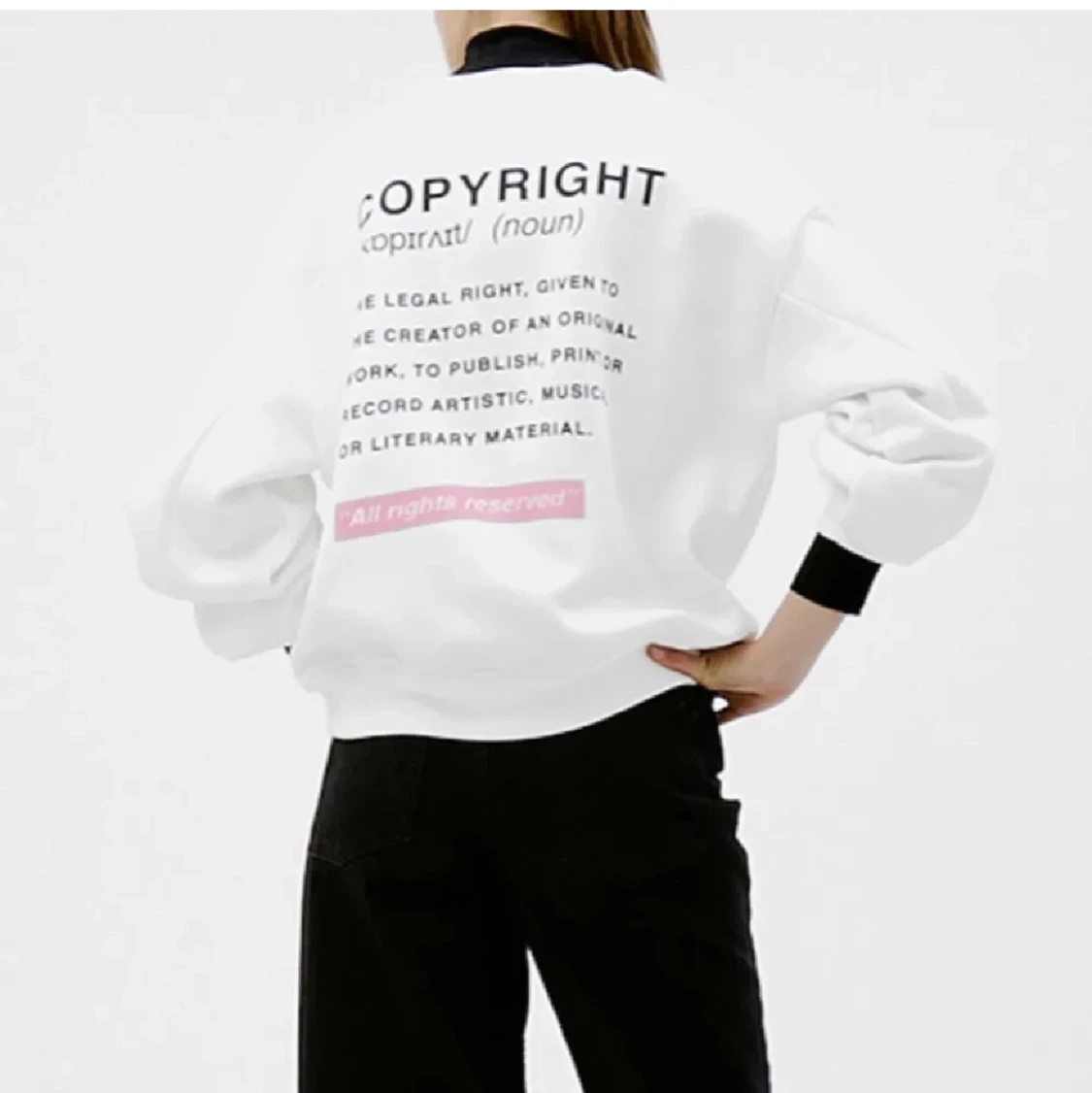 Grafisk Tjocktröja - 90