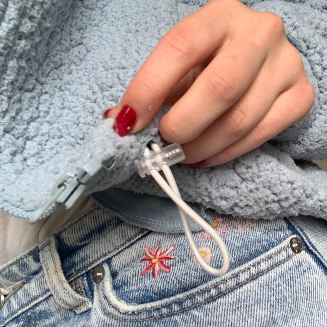 blå teddytröja från BikBok - 91