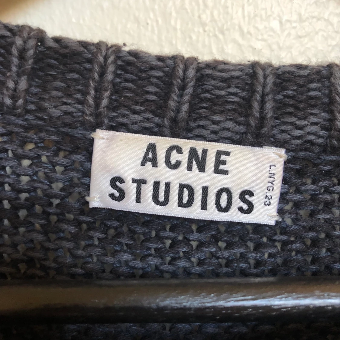 Acne Tygtröja ”Helsinki Mouline Ss13” Strlk M. - 91