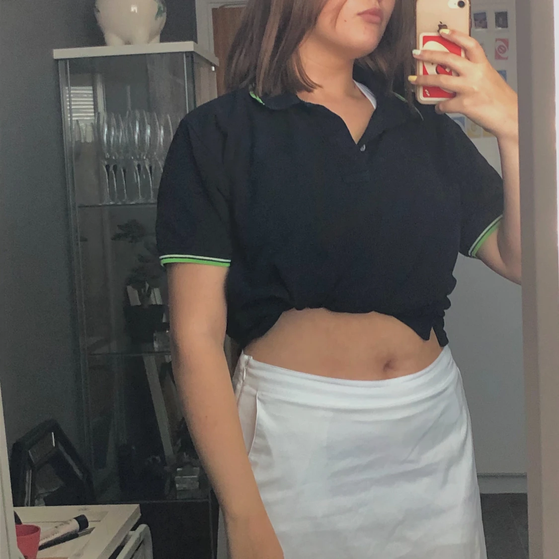 svart polotröja  - 90