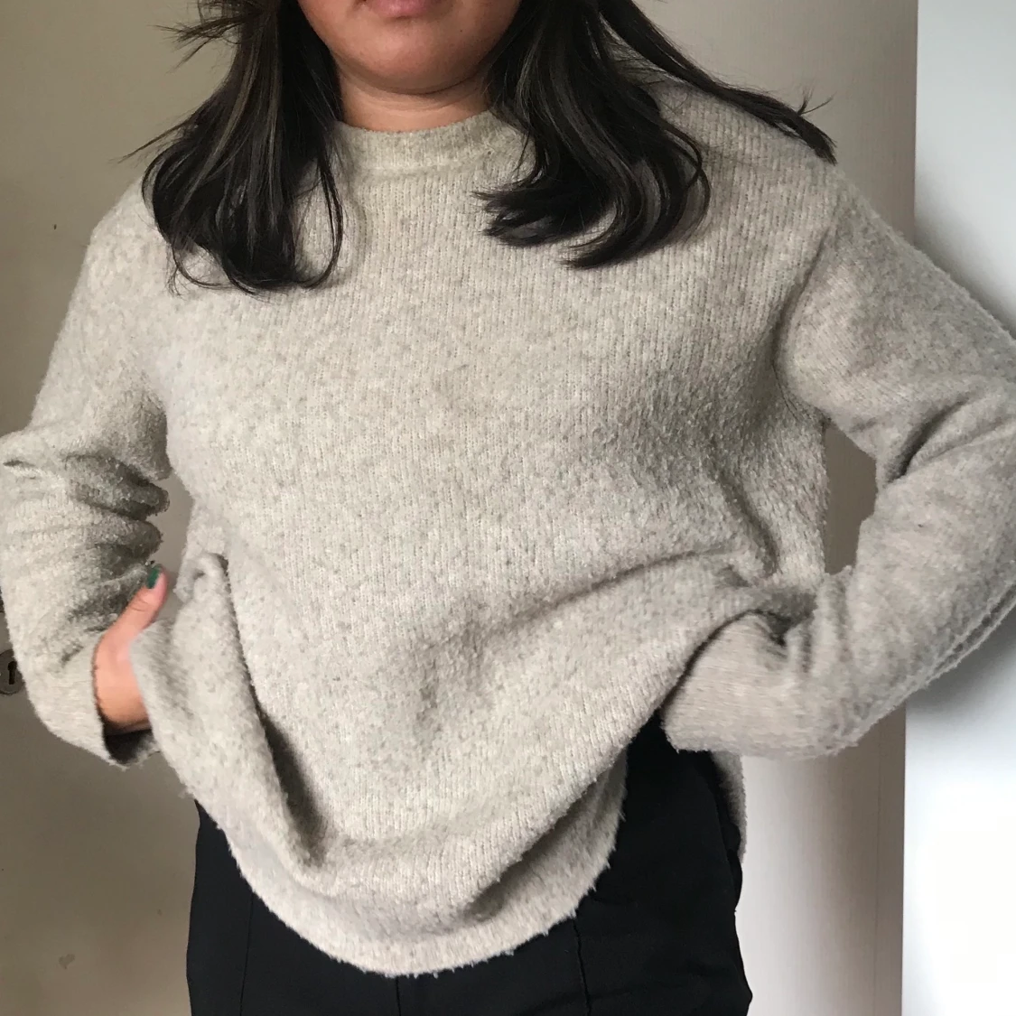 Mysig stickad tröja - 90