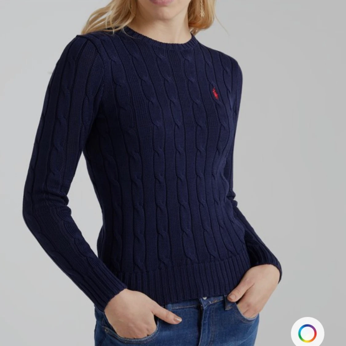 Ralph Lauren, julianna, hunter navy, stickad  - 91