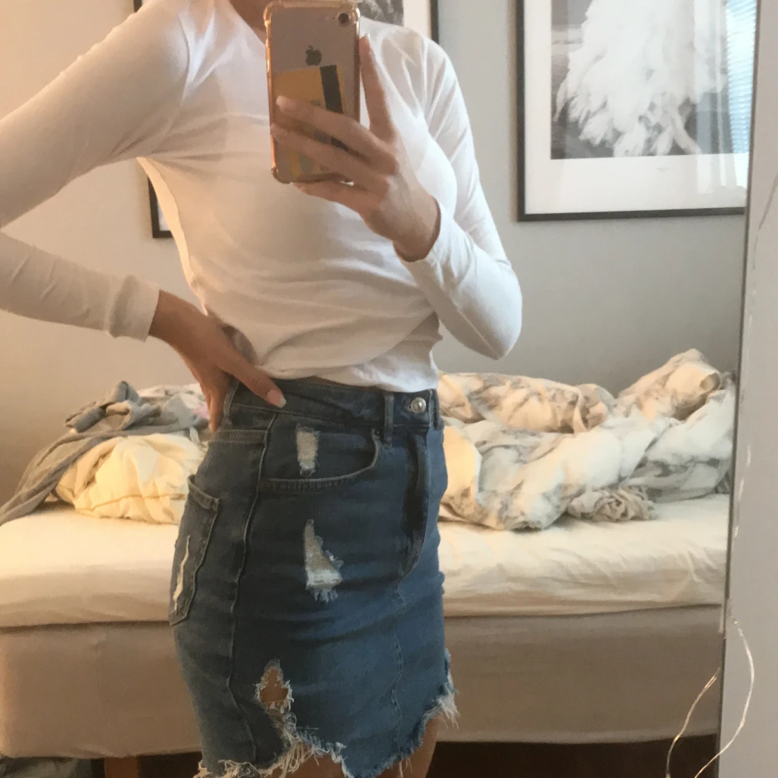 Jeanskjol från pull&bear - 90