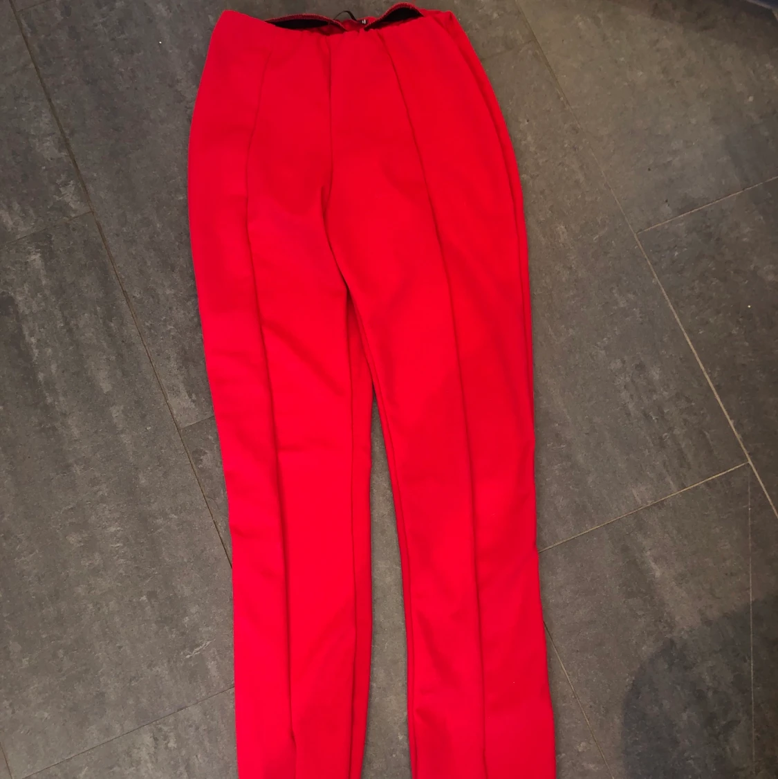 Röda leggings från missguided tall med slits - 90