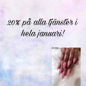  - 20% under hela januari!!! Instagram @nails.bykm 