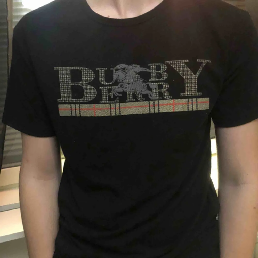 Äkta burberry T-shirt, sparsamt använd, fraktar men köparen står för frakt🥰. T-shirts.