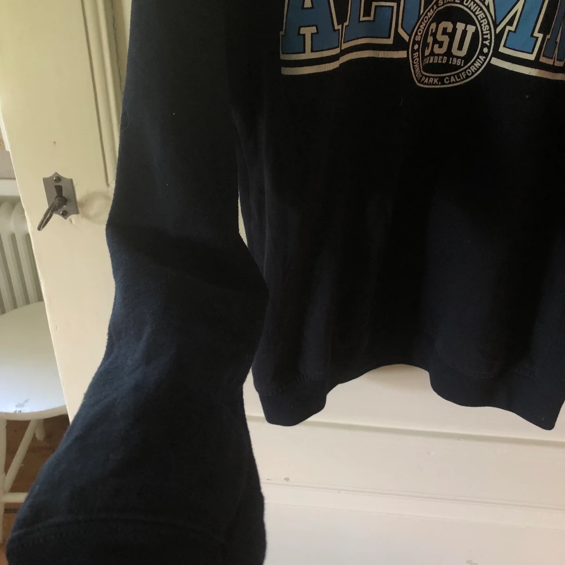 Mörkblå collage tröja - 91