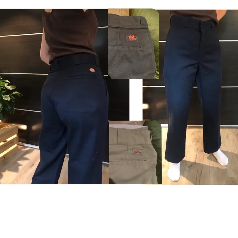 Jag säljer mina gamla dickies som nämnt i tidigare inlägg på mitt konto. De färger som finns kvar är beige, grå och marinblå. Mer info finns i mitt andra inlägg å be om fler bilder om så önskas. Farkut & Housut.